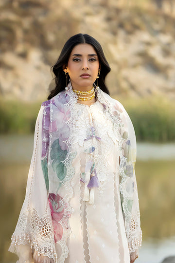 Adans libas lawnkari embroidered lawn edit’26-LAWNKARI-D8