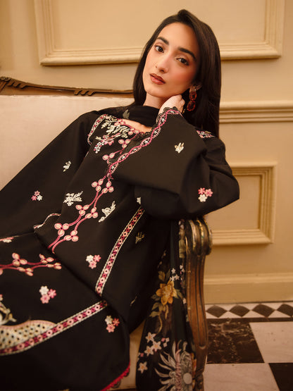 3 Pc Unstitched Embroidered Lawn Suit | Nyrella Lawn '26| CN-01
