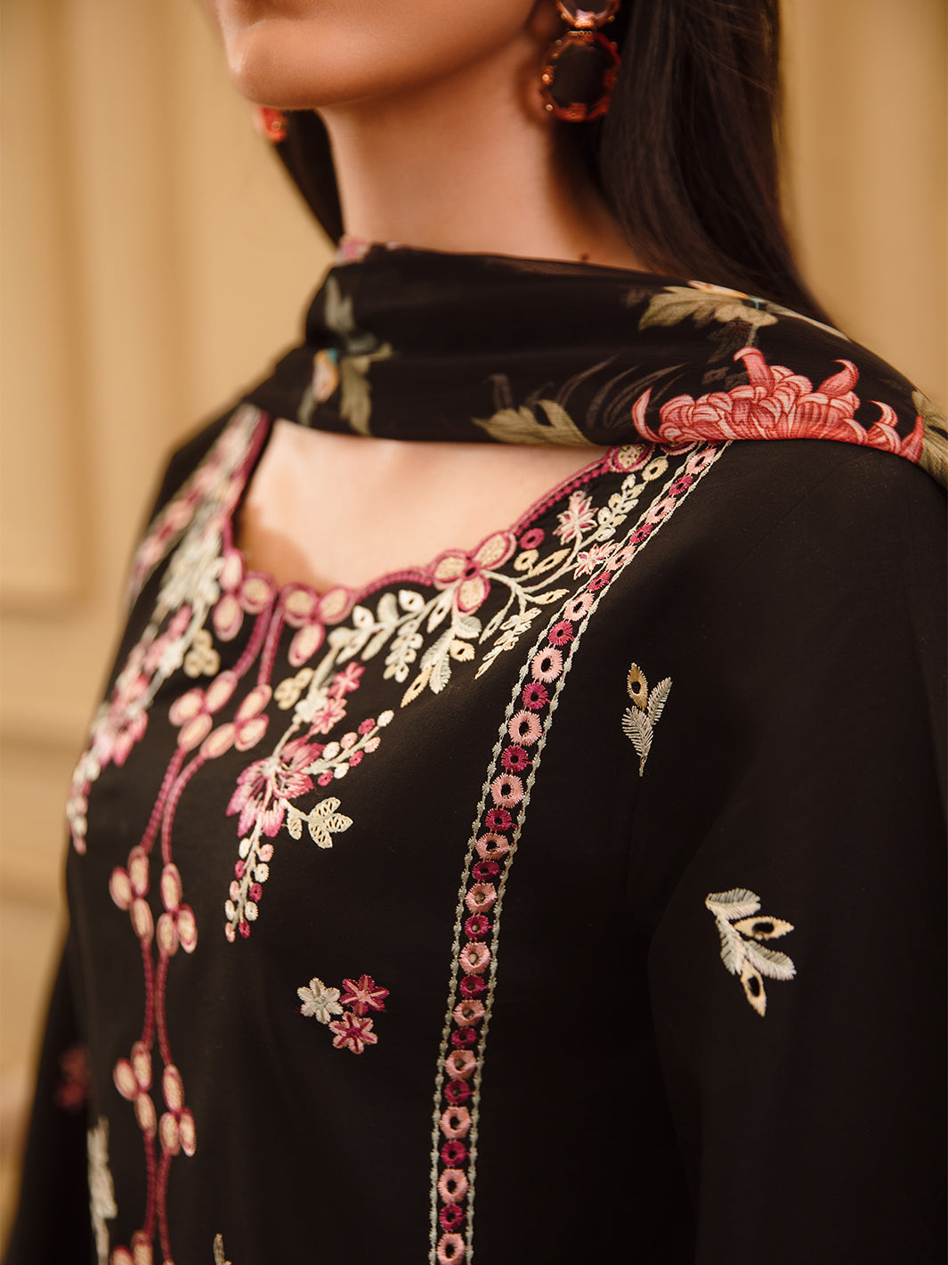 3 Pc Unstitched Embroidered Lawn Suit | Nyrella Lawn '26| CN-01