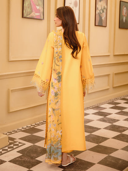 3 Pc Unstitched Embroidered Lawn Suit | Nyrella Lawn '26 | CN-02