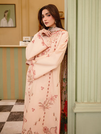 3 Pc Unstitched Embroidered Lawn Suit | Nyrella Lawn '26 | CN-04