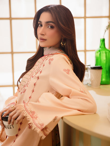 3 Pc Unstitched Embroidered Lawn Suit | Nyrella Lawn '26 | CN-04