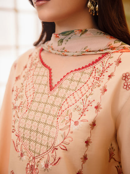 3 Pc Unstitched Embroidered Lawn Suit | Nyrella Lawn '26 | CN-04