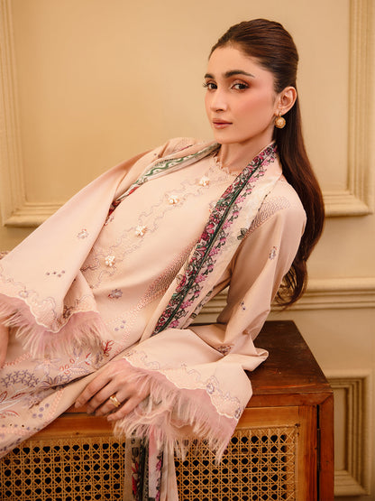 3 Pc Unstitched Embroidered Lawn Suit | Nyrella Lawn '26| CN-07