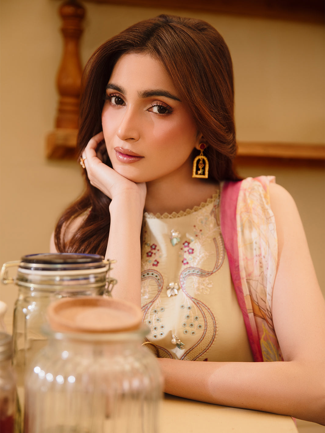3 Pc Unstitched Embroidered Lawn Suit | Nyrella Lawn '26| CN-10