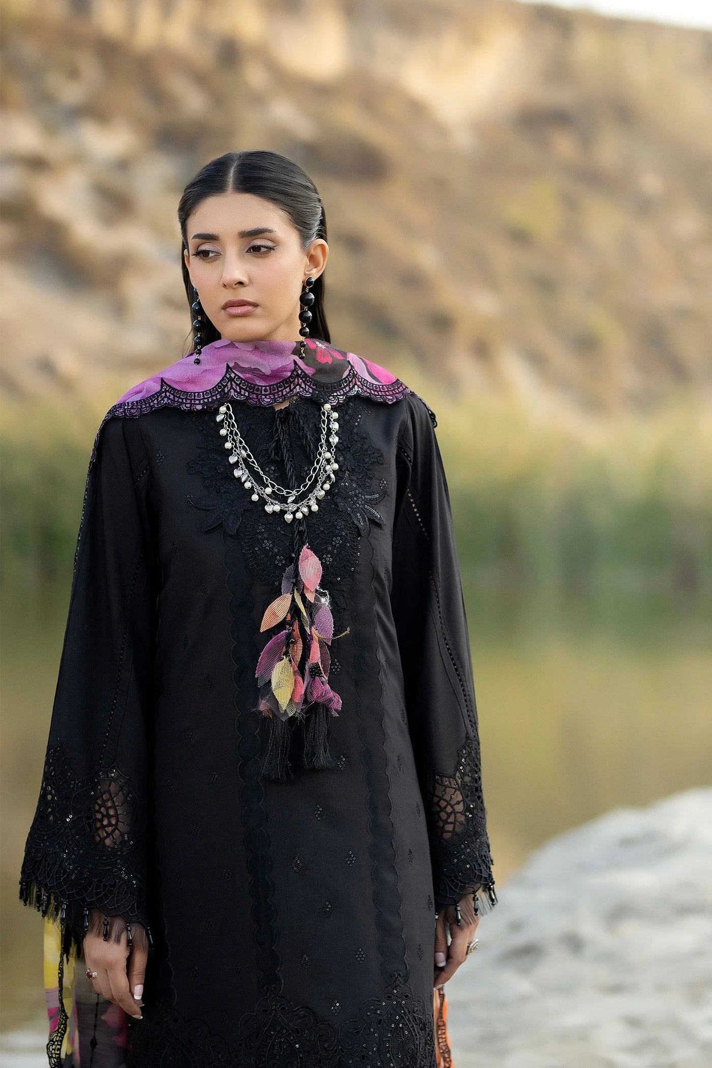 Adans libas lawnkari embroidered lawn edit’26-LAWNKARI-D9