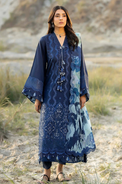 Adans libas lawnkari embroidered lawn edit’26-LAWNKARI-D10