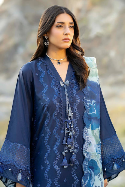 Adans libas lawnkari embroidered lawn edit’26-LAWNKARI-D10