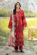 Adans libas lawnkari embroidered lawn edit’26-LAWNKARI-D4