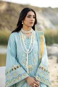 Adans libas lawnkari embroidered lawn edit’26-LAWNKARI-D6