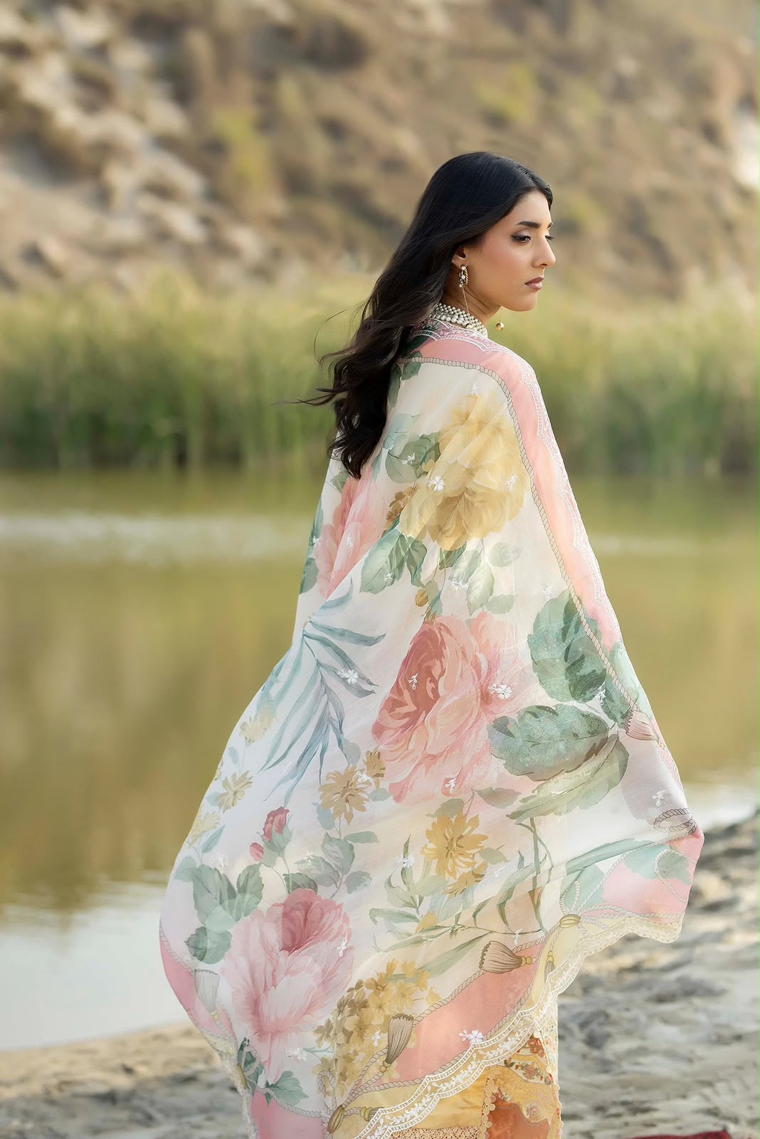 Adans libas lawnkari embroidered lawn edit’26-LAWNKARI-D7