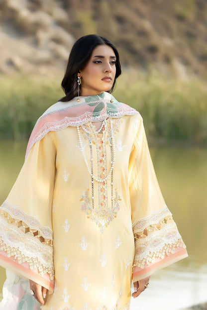 Adans libas lawnkari embroidered lawn edit’26-LAWNKARI-D7