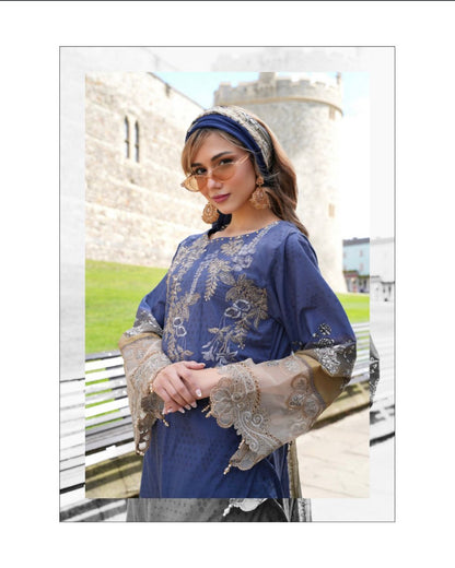 Printkari 3 Piece Unstitched Embroidered-SPK-2-26-05